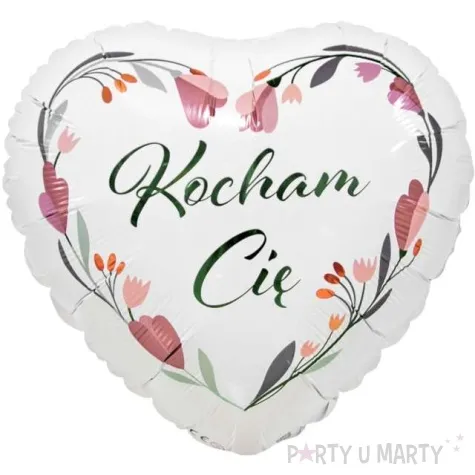 balon foliowy serce satynowe bialy godan 18 hrt