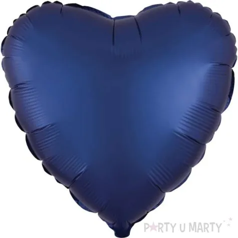 balon foliowy serce satynowe granatowy amscan 17 hrt