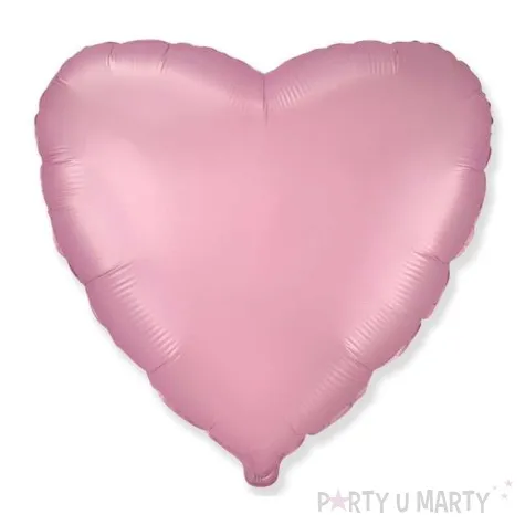 balon foliowy serce satynowe jasnorozowy flexmetal 18 hrt