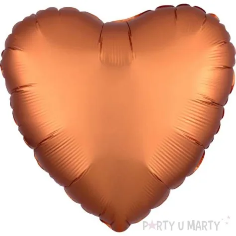 balon foliowy serce satynowe miedziany amscan 17 hrt