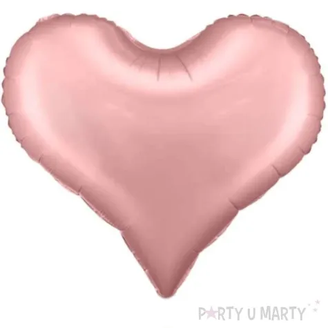 balon foliowy serce satynowe rozowe jasne partydeco 29 hrt
