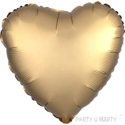 balon foliowy serce satynowe zloty amscan 17 hrt