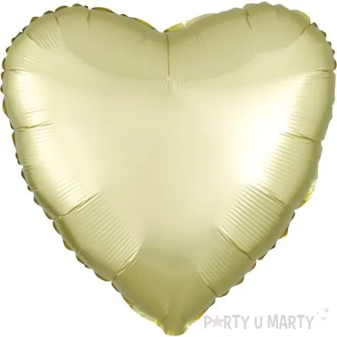 balon foliowy serce satynowe zolty jasny amscan 17 hrt