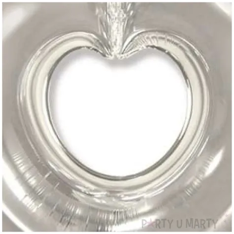 balon foliowy serce srebrne flexmetal 24 hrt