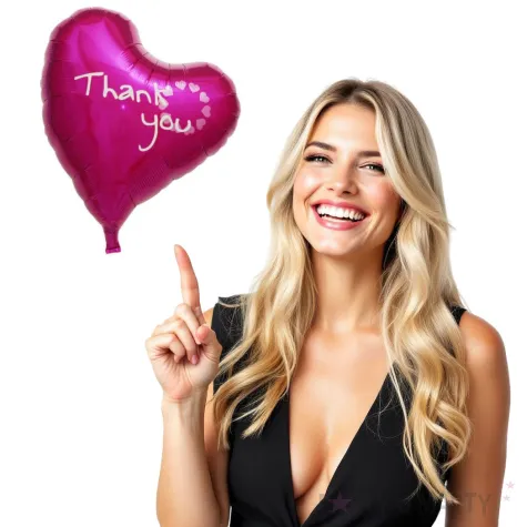 balon foliowy serce thank you rozowy takarakosan 14 hrt