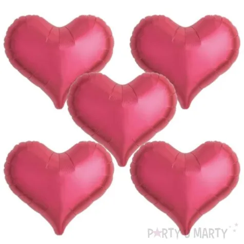 balon foliowy serce wklesle czerwony metallic takarakosan 18 5 szt hrt