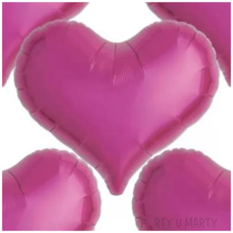 balon foliowy serce wklesle fuksja takarakosan 18 5 szt hrt