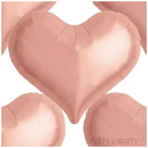 balon foliowy serce wklesle rozowe zloto takarakosan 14 5 szt hrt