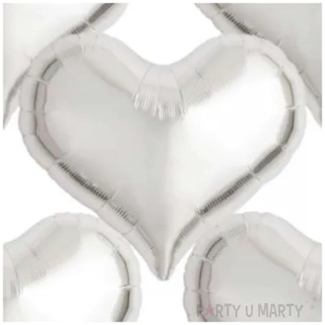 balon foliowy serce wklesle srebrny takarakosan 18 5 szt hrt