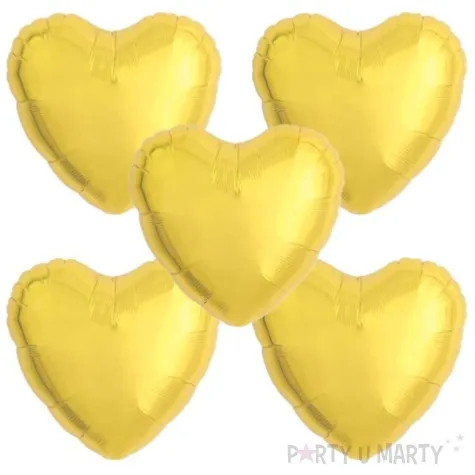 balon foliowy serce wypukle zloty takarakosan 18 5 szt hrt