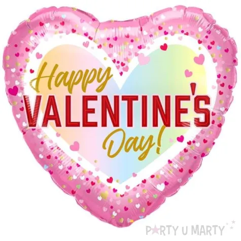 balon foliowy serce z konfetti ombre qualatex 18 hrt