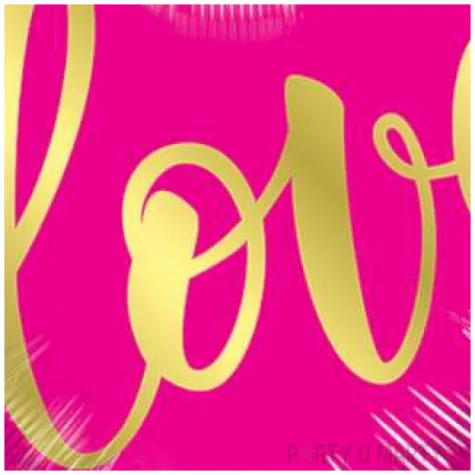 balon foliowy serce z love rozowy qualatex 18 hrt