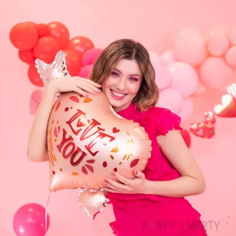 balon foliowy serce ze strzala love you partypal 27 hrt