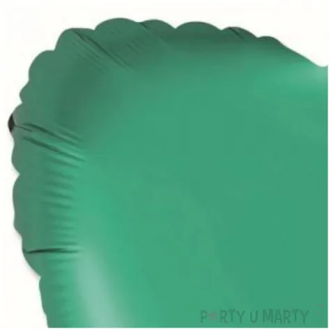 balon foliowy serce zielony satynowy flexmetal 18 hrt