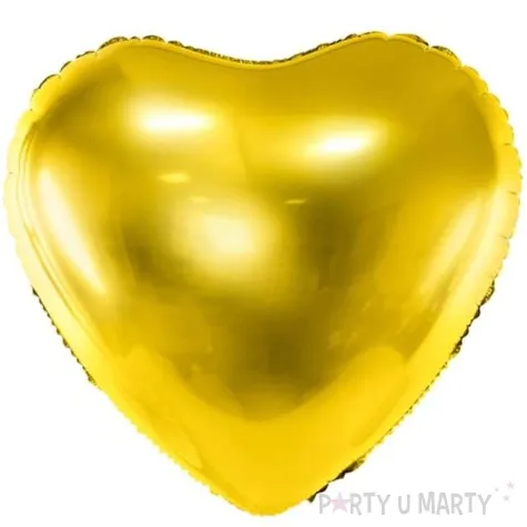balon foliowy serce zloty partydeco 24 hrt