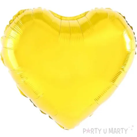 balon foliowy serce zloty partypal 18 hrt
