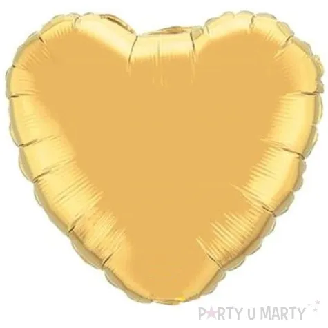 balon foliowy serce zloty qualatex 18 hrt