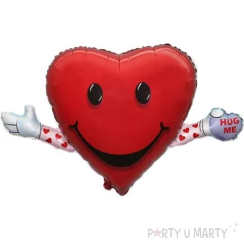 balon foliowy serduszko przytul mnie czerwony flexmetal 14 shp