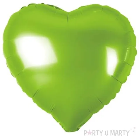 balon foliowy serduszko zielony metalik godan 18 hrt