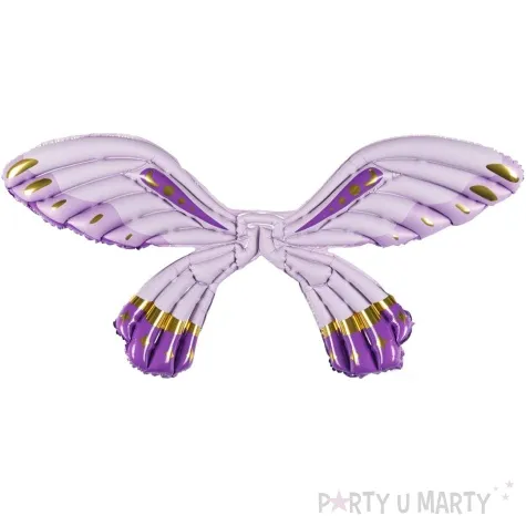 balon foliowy skrzydla motyla fioletowy matowy partydeco 40 shp