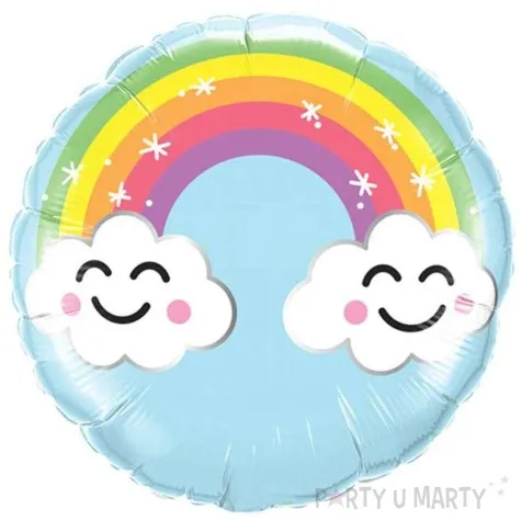 balon foliowy slonce i tecza qualatex 9 rnd