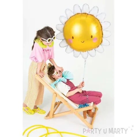 balon foliowy slonce kwiatek partydeco 35