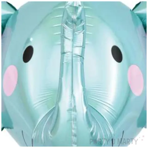 balon foliowy slonik 3d blekitny partypal 23 shp