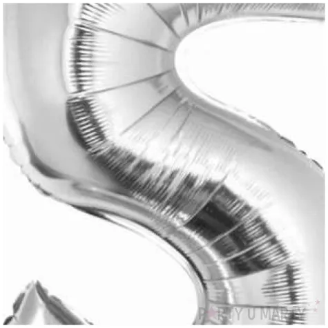 balon foliowy smart cyfra 5 srebrny godan 30 dgt