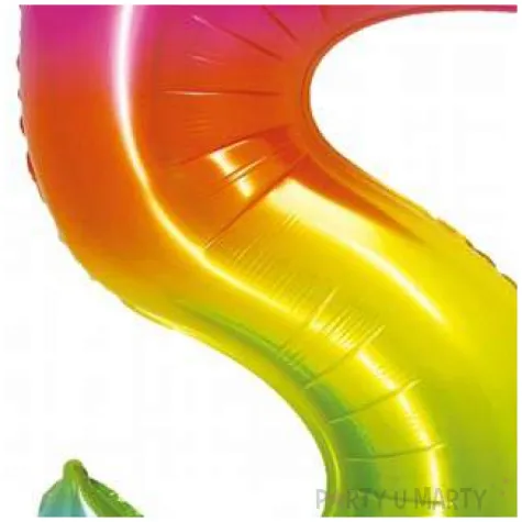 balon foliowy smart cyfra 5 teczowy godan 30 dgt