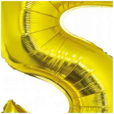 balon foliowy smart cyfra 5 zloty godan 30 dgt