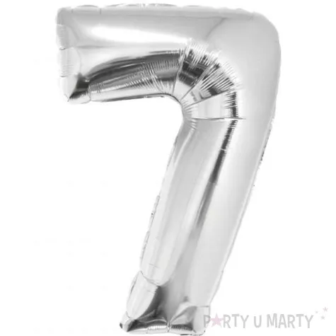 balon foliowy smart cyfra 7 srebrny godan 30 dgt