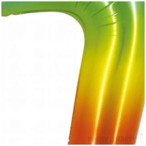 balon foliowy smart cyfra 7 teczowy godan 30 dgt