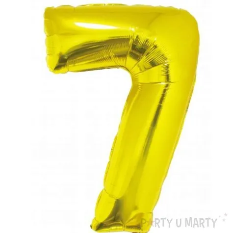 balon foliowy smart cyfra 7 zloty godan 30 dgt