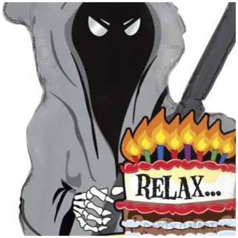 balon foliowy smierc z tortem betallic 35 shp