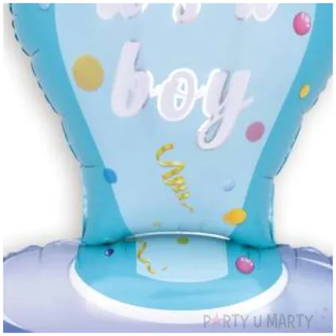 balon foliowy smoczek its a boy baby shower blekitny partypal 38 shp