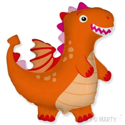 balon foliowy smok pomaranczowy flexmetal 24 shp