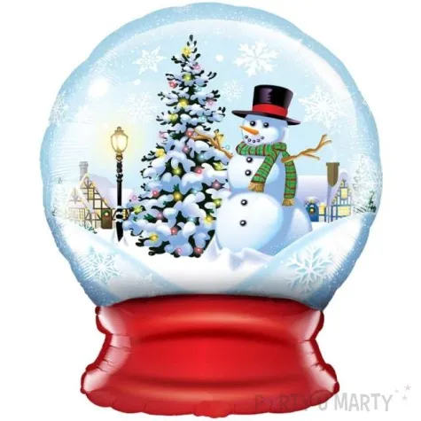 balon foliowy sniezna kula z balwanem qualatex 36 shp