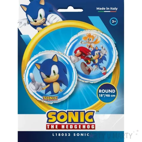 balon foliowy sonic the hedgehog grabo 18 rnd