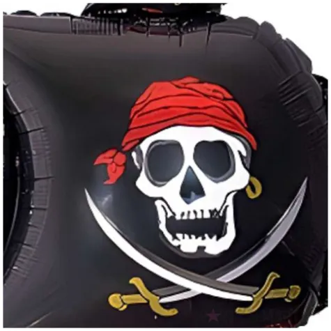 balon foliowy statek piracki czarny flexmetal 24 shp