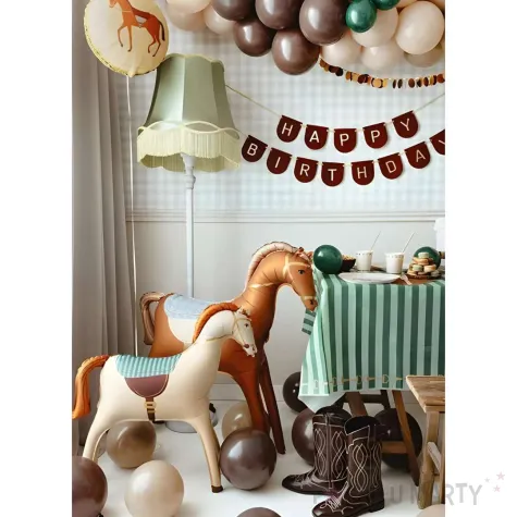 balon foliowy stojacy kon dekoracja na urodziny jazda konna jezdziectwo partydeco 44 shp