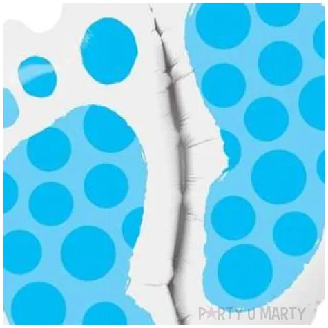 balon foliowy stopki niebieski qualatex 35 shp