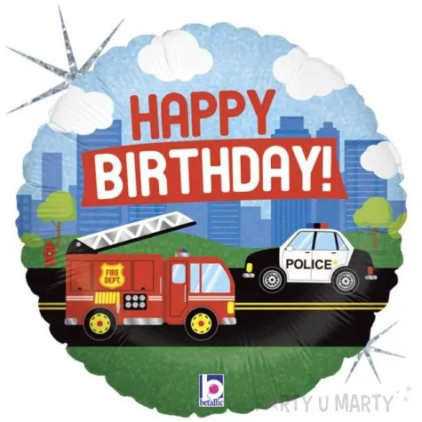 balon foliowy straz pozarna happy birthday grabo 18 rnd