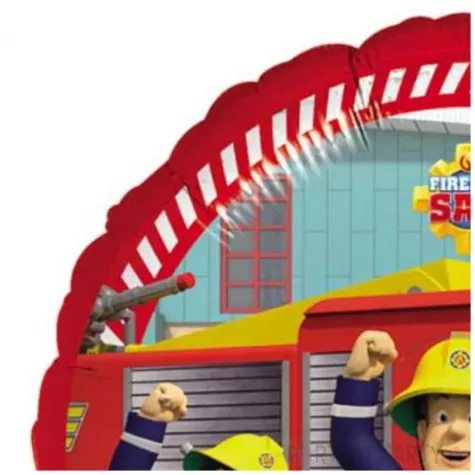 balon foliowy strazak sam czerwony amscan 18 rnd