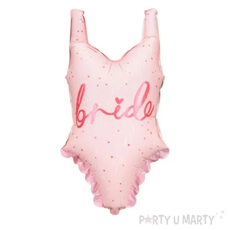 balon foliowy stroj kapielowy rozowy jasny partydeco mix shp