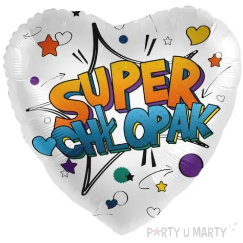 balon foliowy super chlopak serce amscan 17 hrt