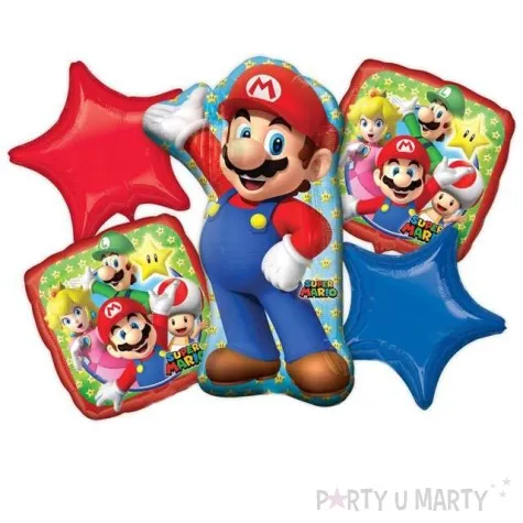 balon foliowy super mario amscan zestaw