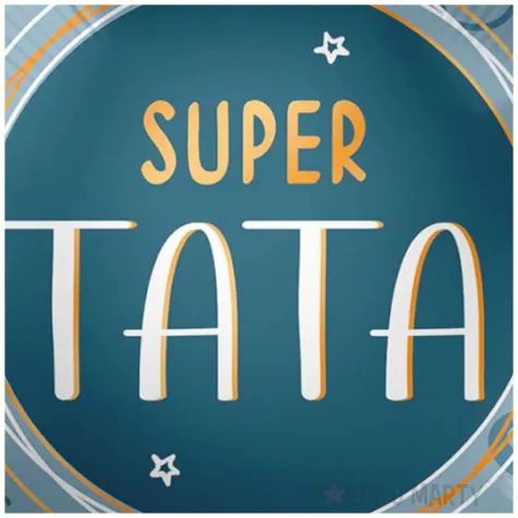 balon foliowy super tata niebieski premioloon 17 rnd