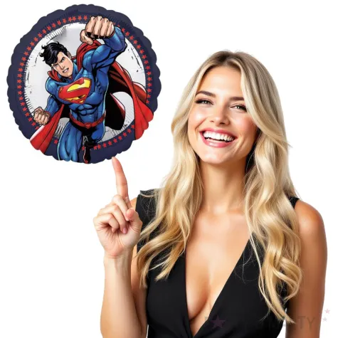 balon foliowy superman amscan 18 rnd