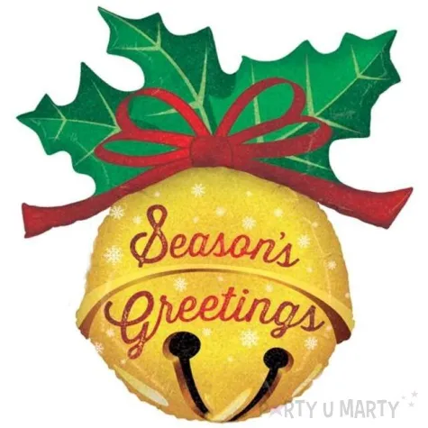 balon foliowy swiateczny dzwoneczek betallic 36 shp