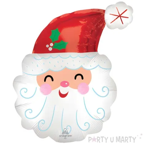 balon foliowy swiety mikolaj w czapce amscan 14 shp